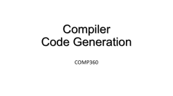 Code generation