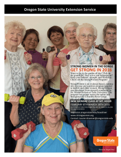 Strong Women Classes - Mid-Columbia Area