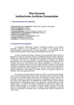 Instituciones Jur dicas Comparadas
