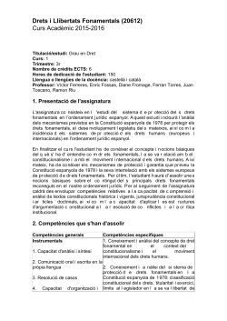 Derechos y Libertades Fundamentales