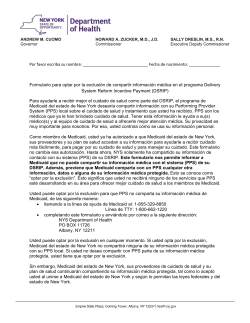 Opt-Out formulario de consentimiento