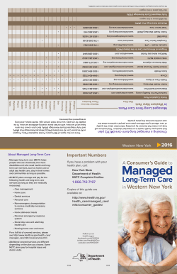 2015 Consumer's Guide to MLTC in the Western Region