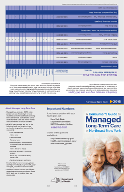 2015 Consumer's Guide to MLTC in the North East Region