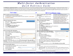 Multi-Factor Authentication