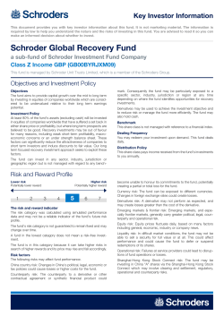 Key Investor Information