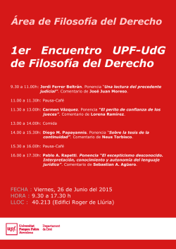 Cartell trobada UPF-UDG