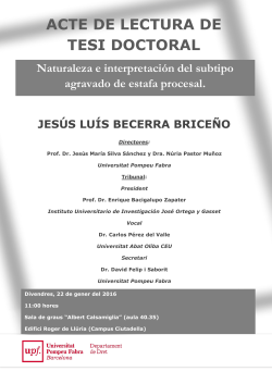 cartell tesi BECERRA