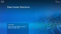 Data Center Directions Tom Edsall - Cisco