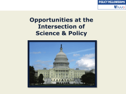 Employer Info Session: AAAS Science Technology Fellowships