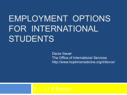 Navigating the U.S. Job Market as an International Student Workshop