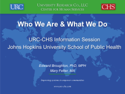 Employer Info Session: University Research Corporation