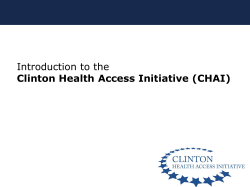 Employer Info Session: Clinton Health Access Initiative
