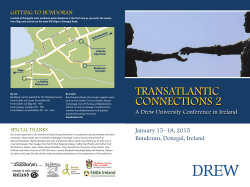 Full Program: Transatlantic Connections Conference