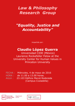 Seminari Law & Philosophy 4 Maig 2016