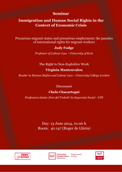 Cartel del seminario