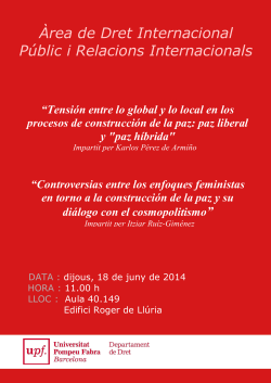 Cartel del seminario
