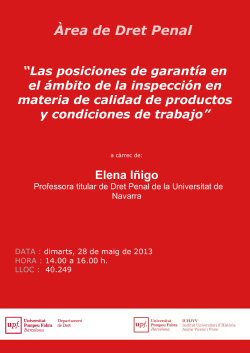 Cartell del seminari