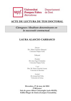 Cartell tesi Laura Alascio