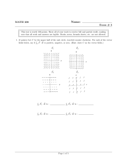 Exam 3 Review