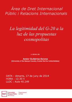 Cartel del seminario