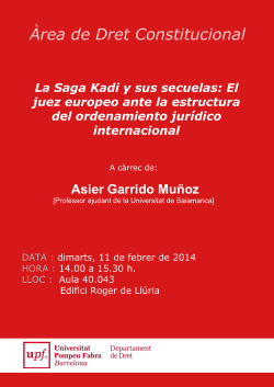 Cartell seminari G&Oacute;MEZ POMAR