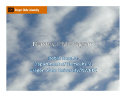 Nursery Integrated Pest Management