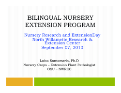 Bilingual Nursery Extension Program