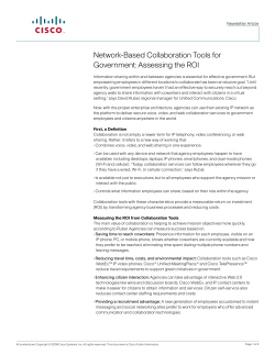 TelePresence vielf ltige Anwendungsbereiche auch in Beh rden