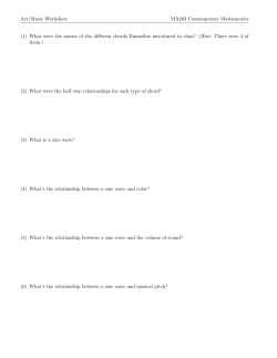 Art/Music Worksheet