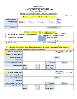 Copyright Permissions