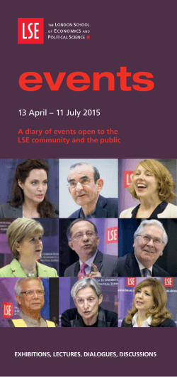 summer lecture programme is out