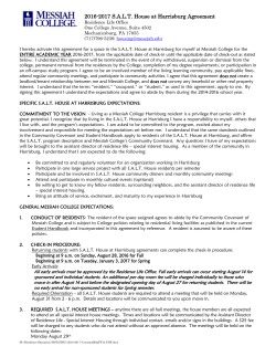 HARRISBURG HOUSING CONTRACT