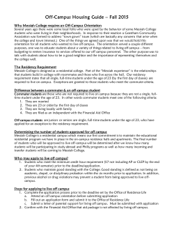 Off-Campus Housing Manual