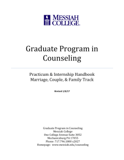 Practicum and Internship Handbook