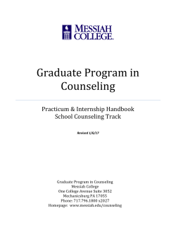 Practicum and Internship Handbook