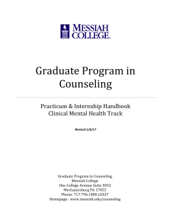 Practicum and Internship Handbook