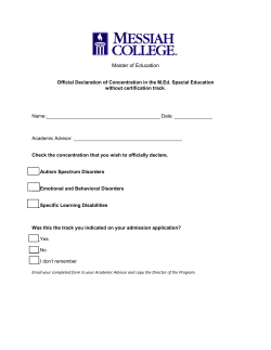 Degree Audit Form: