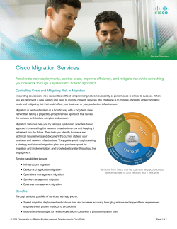 Speed migration and cutover