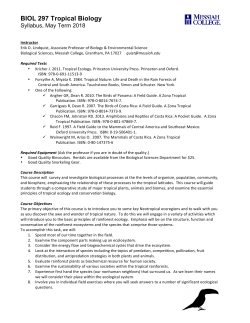 Discipline Specific Cross-Cultural Exemplar Syllabus