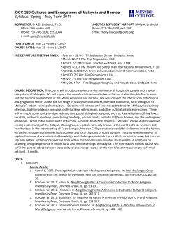 Cross-Cultural Exemplar Syllabus