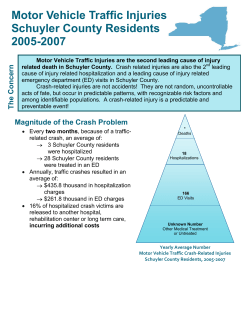 Motor Vehicle Traffic Injuries, Schuyler, 2005-2007