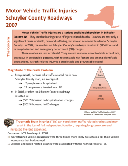 Motor Vehicle Traffic Injuries, Schuyler Roadways, 2007