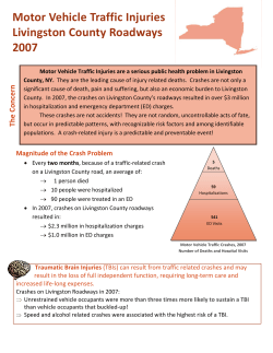 Motor Vehicle Traffic Injuries, Livingston Roadways, 2007