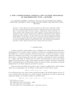 A new combinatorial formula for cluster monomials of equioriented type A quivers,