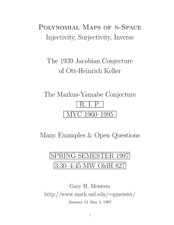 16 Slides for PolyMap Seminar