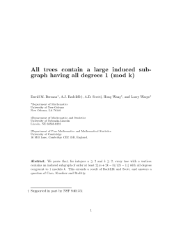 All trees contain a large induced subgraph having all degrees $ 1\pmod k$
