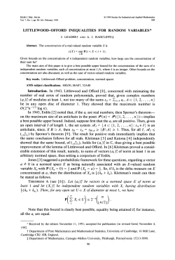 Littlewood-Offord Inequalities for Sums of Random Variables