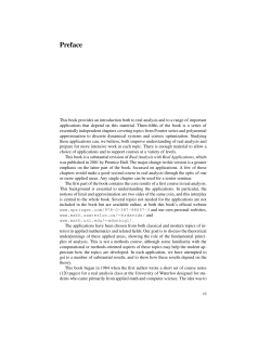 the table of contents and the preface