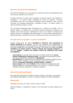 L'acad mia a internet: com maximitzar la nostra pres ncia a la xarxa