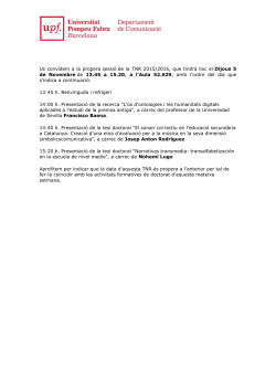 Taula de Nova Recerca